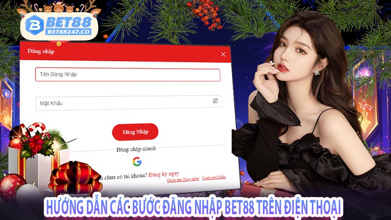 Hướng dẫn các bước đăng nhập bet88 trên điện thoại