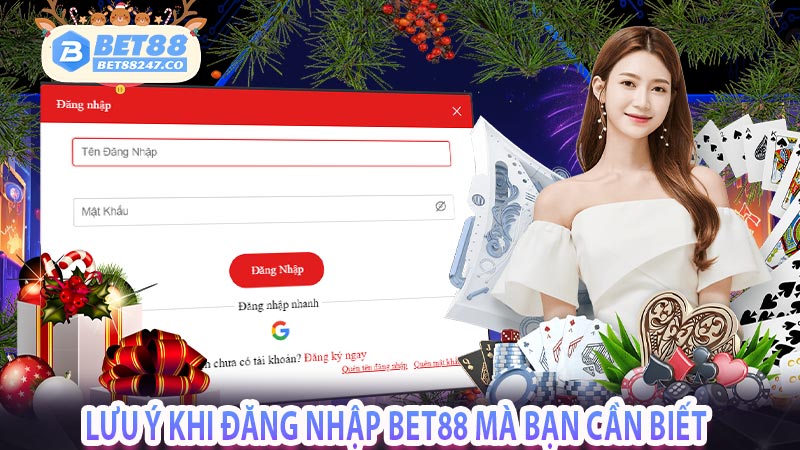 Lưu ý khi đăng nhập bet88 mà bạn cần biết